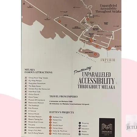 Melaka Town {Imperio Studio} Pool-View/4Pax/Bathub Luaran gambar